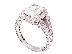 Antique Split-Shank Engagement Ring
