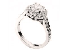 Halo Diamond Engagement Ring