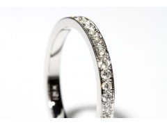 Eternity Wedding Band with Milgrain Edges 2.3 mm
