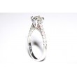 Diamond Cathedral Engagement Ring 1.8 mm