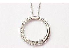 3/4 CTW Diamond Circle Pendant 