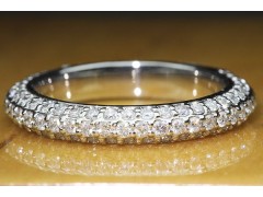 1 CTW Micro Pave Wedding Band