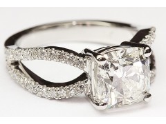Kobe Mark Split Shank Engagement Ring