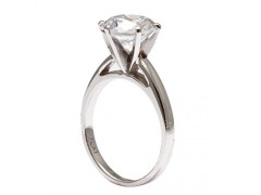 Classic 2.5 MM Straight Cathedral Engagement Ring