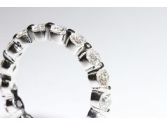 2 CTW Two Prong Setting Eternity Band